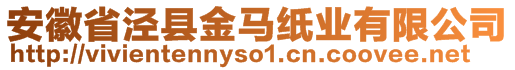 安徽省涇縣金馬紙業(yè)有限公司