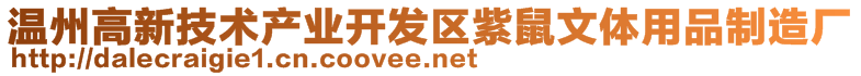 溫州高新技術(shù)產(chǎn)業(yè)開發(fā)區(qū)紫鼠文體用品制造廠