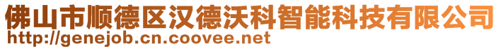 佛山市顺德区汉德沃科智能科技有限公司