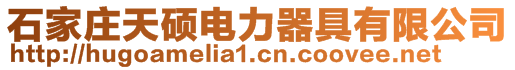 石家莊天碩電力器具有限公司