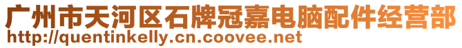 廣州市天河區石牌冠嘉電腦配件經營部