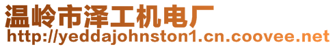 溫嶺市澤工機電廠