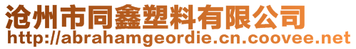 滄州市同鑫塑料有限公司