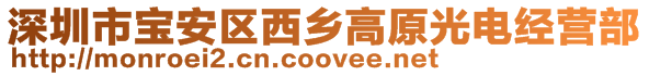 深圳市寶安區西鄉高原光電經營部