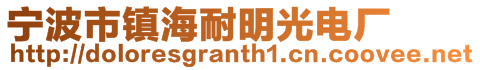 寧波市鎮海耐明光電廠