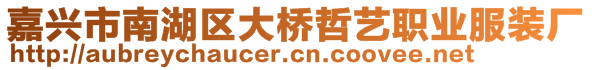 嘉興市南湖區(qū)大橋哲藝職業(yè)服裝廠