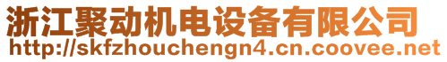 浙江聚動機電設備有限公司