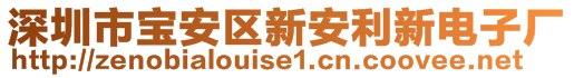 深圳市寶安區(qū)新安利新電子廠