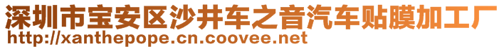 深圳市寶安區(qū)沙井車之音汽車貼膜加工廠