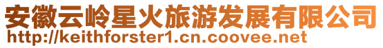 安徽云嶺星火旅游發展有限公司