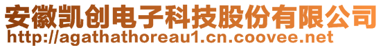 安徽凯创电子科技股份有限公司