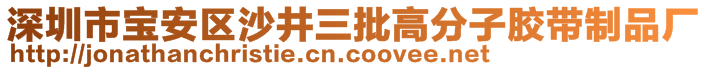 深圳市寶安區(qū)沙井三批高分子膠帶制品廠