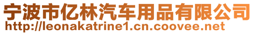 寧波市億林汽車用品有限公司