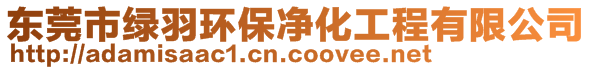 東莞市綠羽環(huán)保凈化工程有限公司