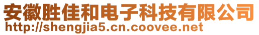 安徽勝佳和電子科技有限公司