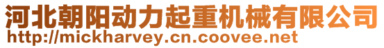 河北朝陽動力起重機械有限公司