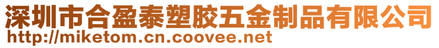 深圳市合盈泰塑膠五金制品有限公司