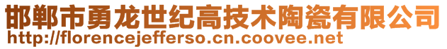 邯鄲市勇龍世紀高技術陶瓷有限公司