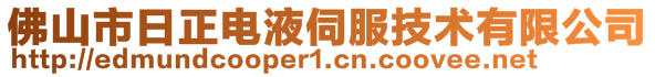 佛山市日正电液伺服技术有限公司