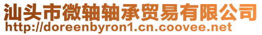 汕頭市微軸軸承貿易有限公司
