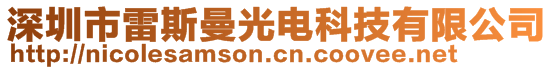 深圳市雷斯曼光电科技有限公司