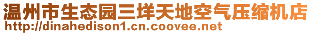 溫州市生態(tài)園三垟天地空氣壓縮機店