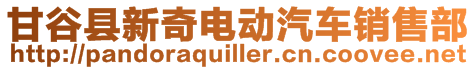 甘谷縣新奇電動汽車銷售部