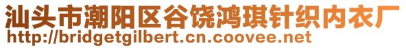 汕頭市潮陽區(qū)谷饒鴻琪針織內(nèi)衣廠