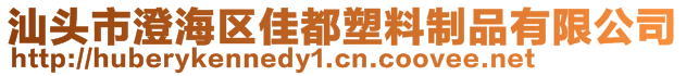 汕頭市澄海區(qū)佳都塑料制品有限公司