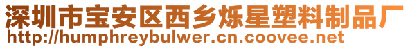 深圳市寶安區西鄉爍星塑料制品廠
