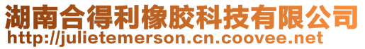 湖南合得利橡膠科技有限公司