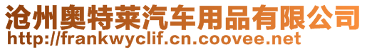 滄州奧特萊汽車用品有限公司