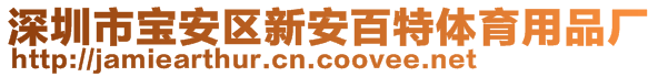 深圳市寶安區(qū)新安百特體育用品廠