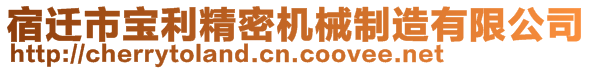 宿遷市寶利精密機(jī)械制造有限公司