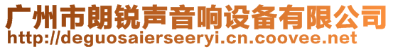 廣州市朗銳聲音響設備有限公司
