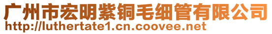 广州市宏明紫铜毛细管有限公司