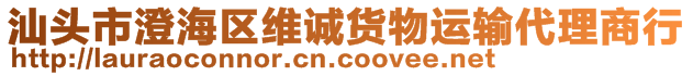汕頭市澄海區維誠貨物運輸代理商行