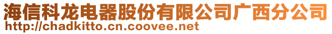 海信科龍電器股份有限公司廣西分公司