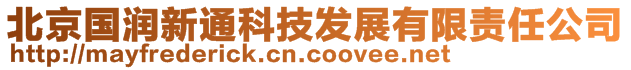 北京國潤新通科技發展有限責任公司