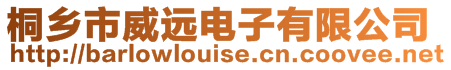桐鄉市威遠電子有限公司