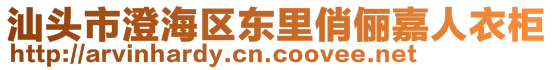 汕頭市澄海區(qū)東里俏儷嘉人衣柜