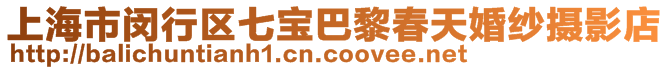 上海市閔行區(qū)七寶巴黎春天婚紗攝影店