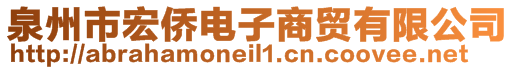 泉州市宏侨电子商贸有限公司