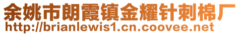 余姚市朗霞鎮(zhèn)金耀針刺棉廠