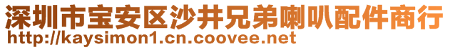 深圳市寶安區(qū)沙井兄弟喇叭配件商行