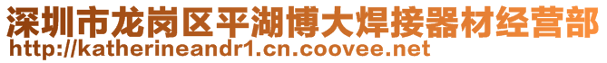 深圳市龍崗區(qū)平湖博大焊接器材經(jīng)營部