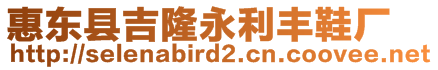 惠東縣吉隆永利豐鞋廠