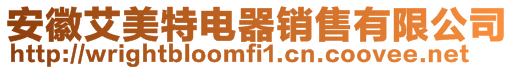 安徽艾美特電器銷售有限公司
