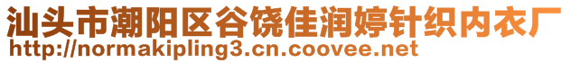 汕頭市潮陽區(qū)谷饒佳潤婷針織內(nèi)衣廠