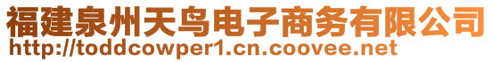 福建泉州天鳥電子商務(wù)有限公司